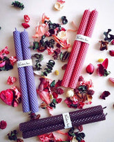 Beeswax table candles