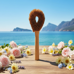 Trauku birste ar kokosriekstu sariņiem