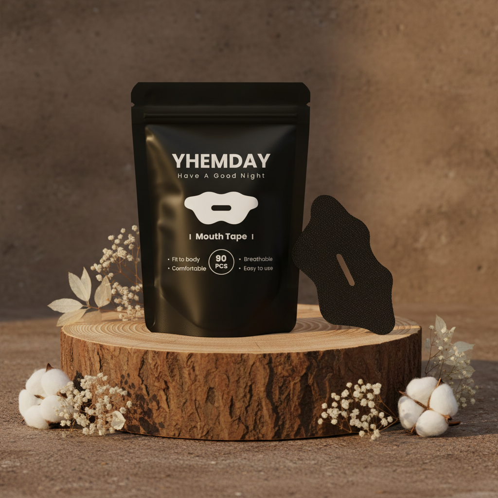 Sleeping mouth tape patch for better sleep, hypoallergenic, stops snoring and mouth breathing, gentle on skin, easy application