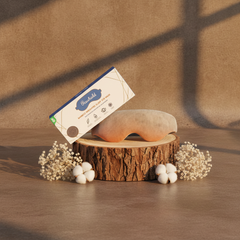 Bamboo Weighted Sleep Eye Mask with breathable bamboo fabric and detachable hot and cold compress blocking 100% light for dry eye relief