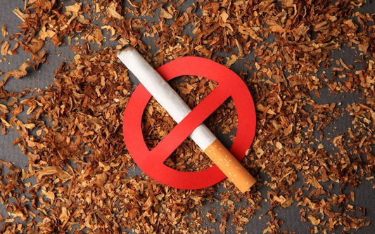 New Year fresh start concept with quitting smoking support message