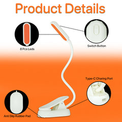 Amber and Red Light Reading Lamp BioWitel