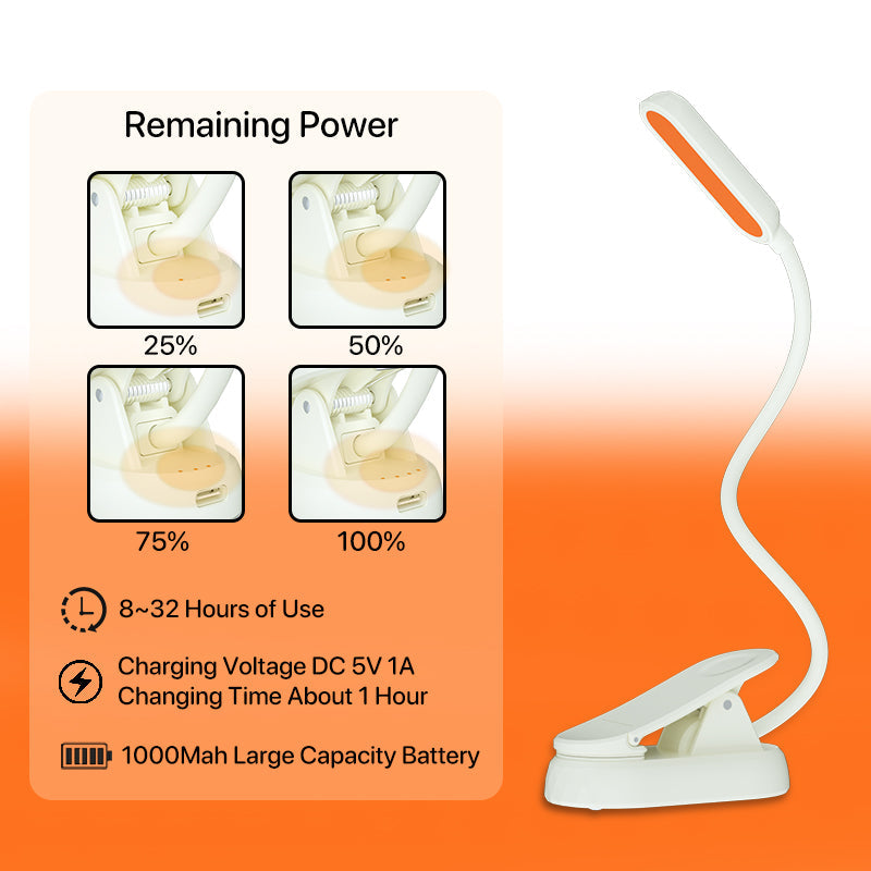Amber and Red Light Reading Lamp BioWitel