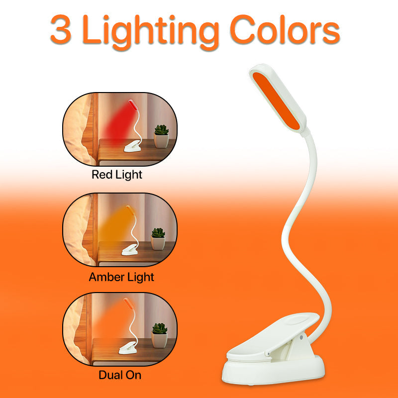 Amber and Red Light Reading Lamp BioWitel