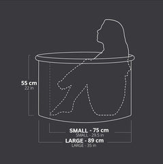 Salokāma ledus vanna