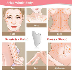 Nerūsējošā tērauda Gua Sha masāžas rīks