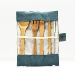 Bamboo cutlery set